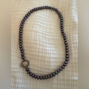 Black Pearls by Barbara Bixby with elegant clasp